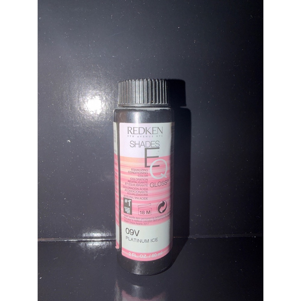 Redken Shades EQ Gloss 9V Platinum Ice Demi-Permanent Hair Color Acidic Toner